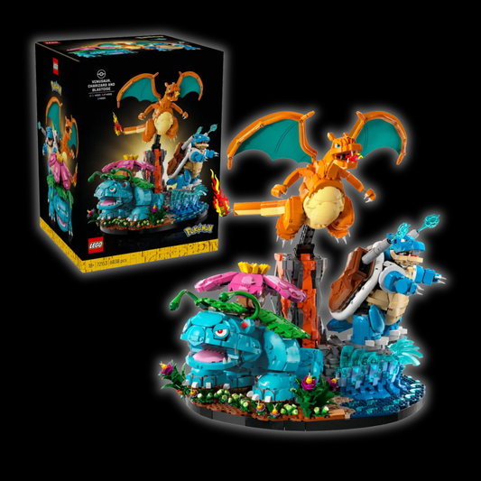 LEGO Florizarre, Dracaufeu & Tortank – Évolutions Finales (72153)